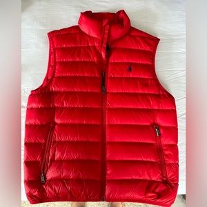 Brand new Ralph Lauren vest! Red. Medium.